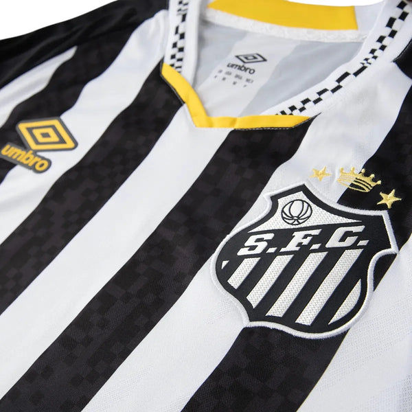 Camisa Santos Reserva 25/26 - Preta e Branca