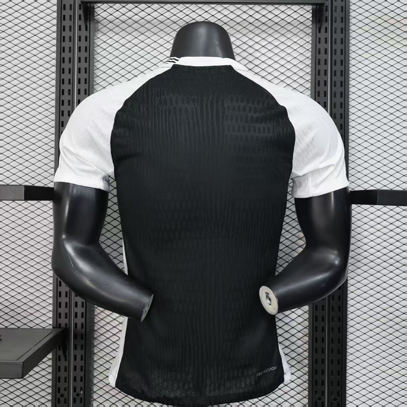 Camisa Corinthians Fora 2025/26 - Versão Jogador Preto e Branco