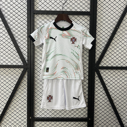 Conjunto Infantil Portugal Fora 25/26 - Branco