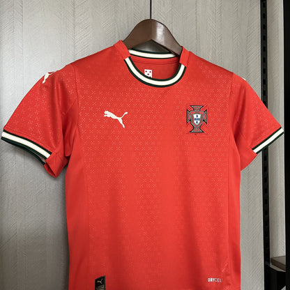 Conjunto Infantil Portugal Titular 25/26 - Vermelho