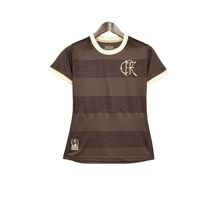 Camisa CRF Edição Especial 24/25 - Feminina Baby Look Marrom Consciência Negra