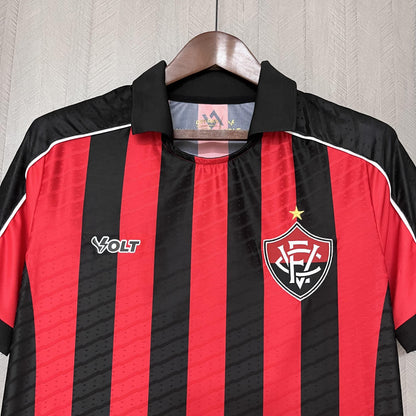 Camisa Vitória Titular 25/26 - Vermelha e Preta