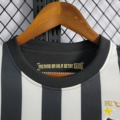 Camisa Santos Nike Fora 2012/13 - Versão Retrô Preta e Branca Listrada Neymar Jr
