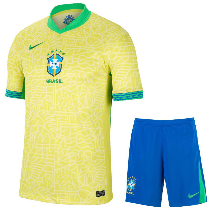 Conjunto Infantil Brasil I 2024 - Amarelo