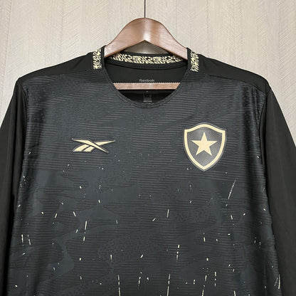 Camisa Botafogo Fora 24/25 Manga Longa - Preto e Dourado