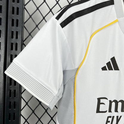 Conjunto Infantil Real Madrid Titular 25/26 - Branco