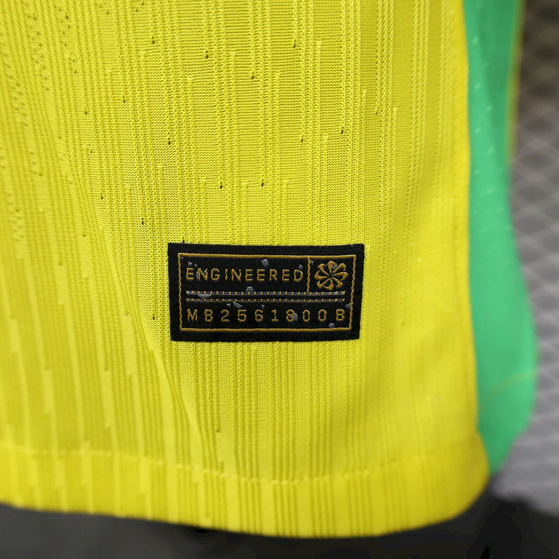 Camisa Brasil Titular 2025/26 - Versão Jogador Amarela