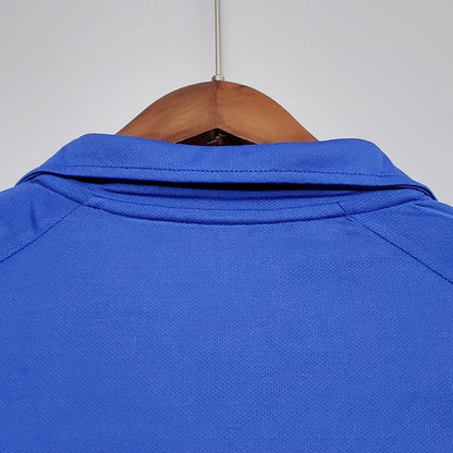 Camisa Brasil Fora 2002 - Versão Retrô Azul