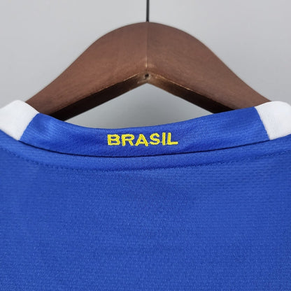 Camisa Brasil Fora 2006 - Versão Retrô Azul