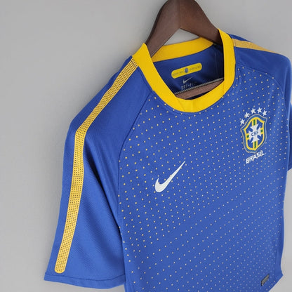 Camisa Brasil Fora 2010/11 - Versão Retrô Azul