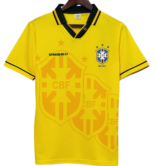 Camisa Brasil Titular 94/95 - Versão Retrô Amarela