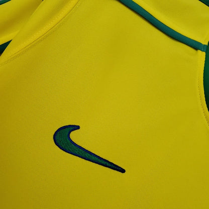Camisa Brasil Titular 98/99 - Versão Retrô Amarela