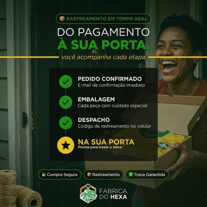 Camisa Oficial Seleção Brasileira 2026 - Goleiro Pro®