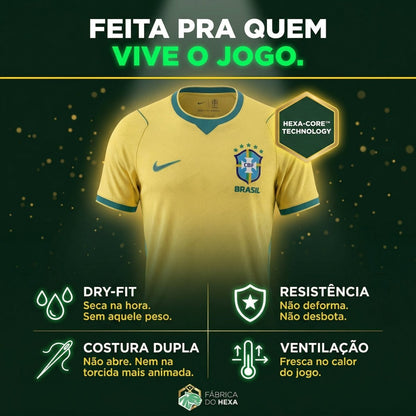 Camisa Secreta Seleção 2026 - Vermelho Pro®