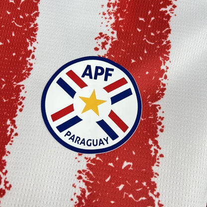 Camisa Paraguai Home 26/27 - Branca e Vermelha