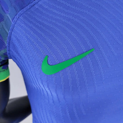 Camisa Brasil Fora 2022 - Versão Jogador Azul