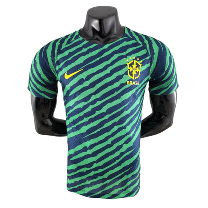 Camisa Brasil Pré-Jogo 2022 - Versão Jogador Verde