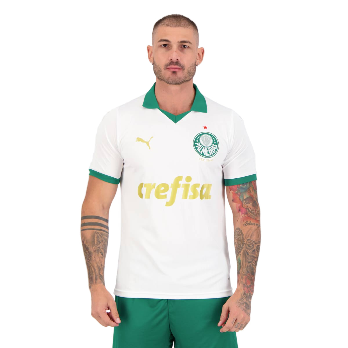 Camisa Verdão Away 24/25 - Branca e verde