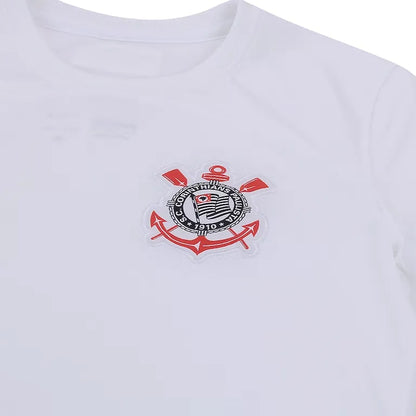 Camisa Corinthians Titular 23/24 - Versão Feminina Baby Look Branca