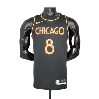 Camisa Regata Chicago Bulls Preta e Amarela - Nike - Masculina