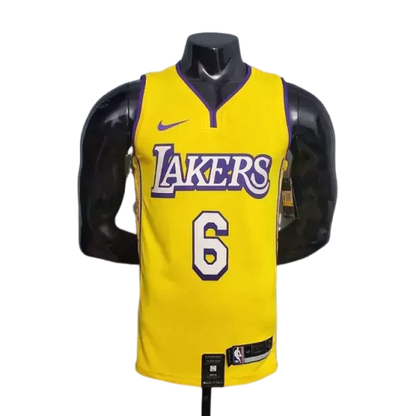 Camisa Regata Los Angeles Lakers Amarela - Nike - Masculina Gola V