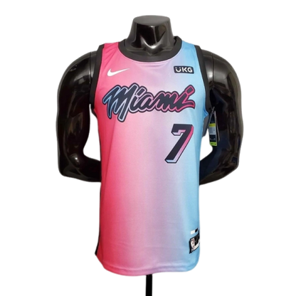 Camisa Regata NBA Miami Heat Rosa e Azul - Nike - Masculina