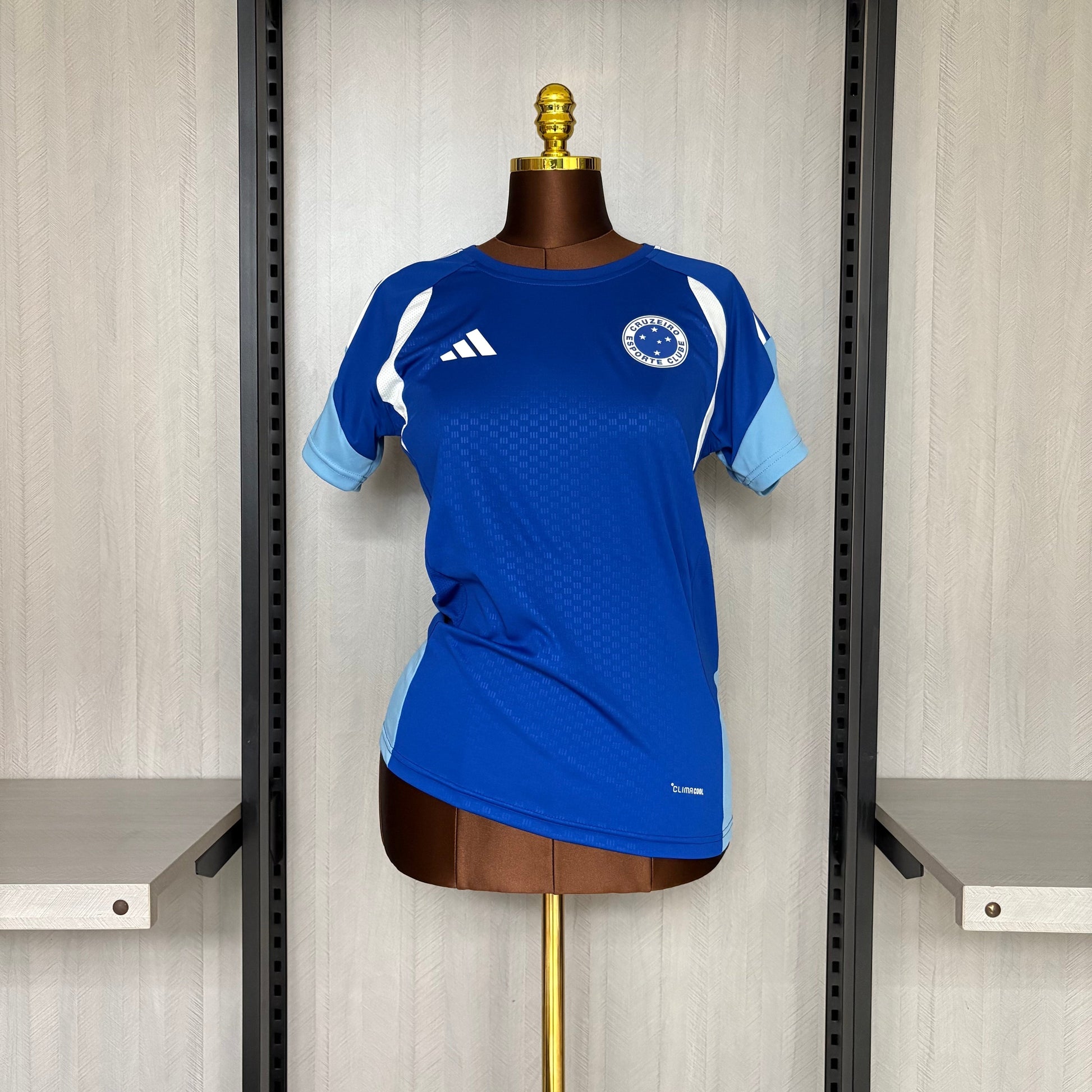Camisa Cruzeiro de Treino 26/27 - Feminina Baby Look Azul