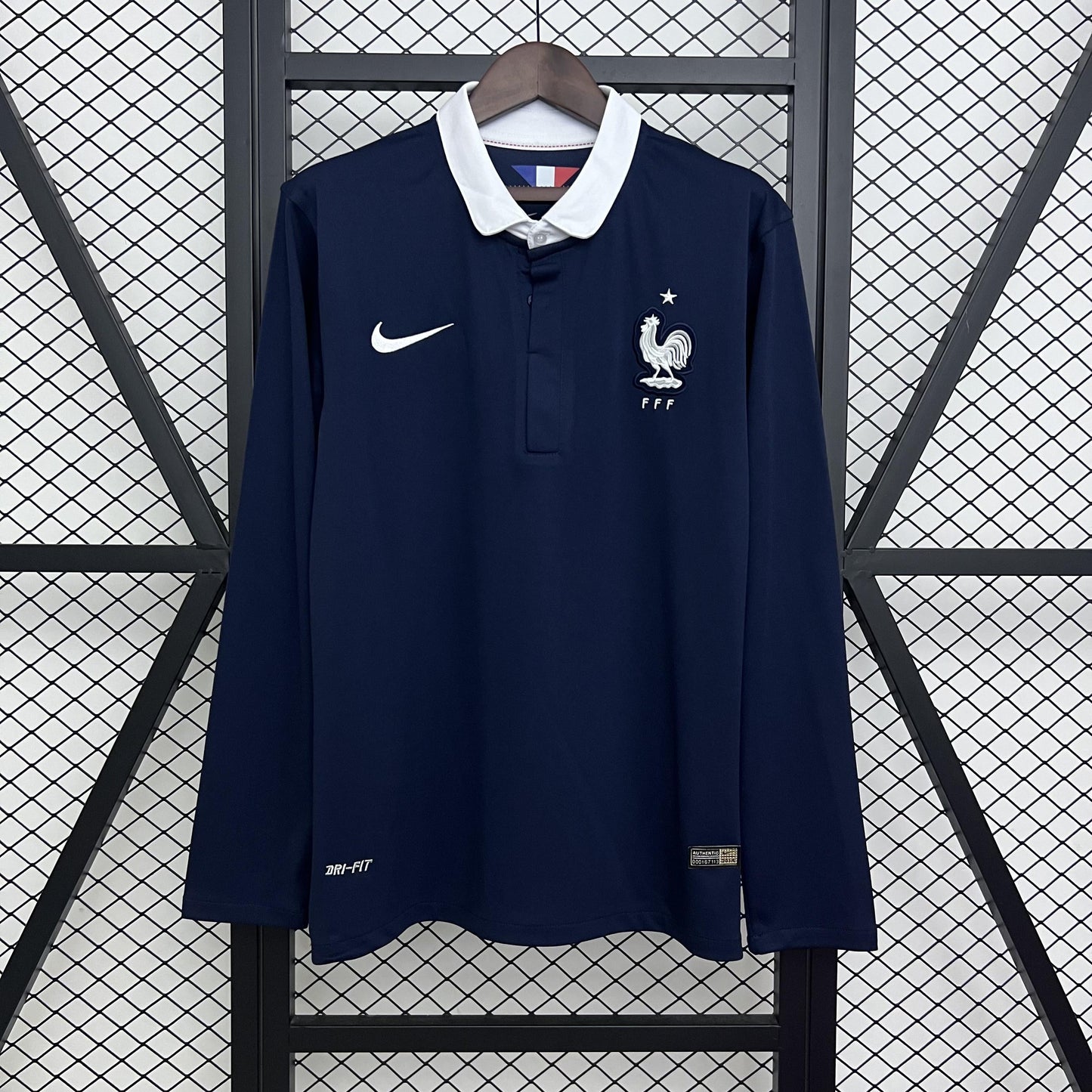 Camisa França 2014 Titular - Versão Retro Manga Longa