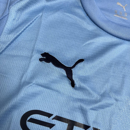 Conjunto Infantil Manchester City Titular 25/26 - Azul