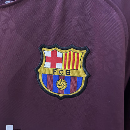 Camisa Barcelona III 17/18 - Versão Retro Rakuten Vinho