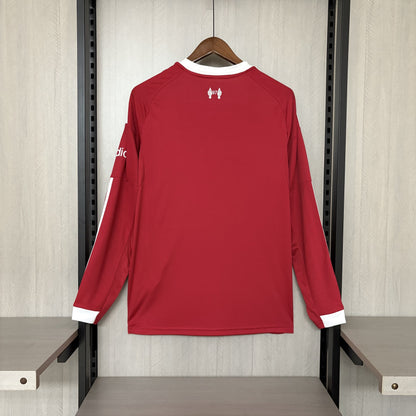 Camisa Liverpool 25/26 - Versão Manga Longa vermelha