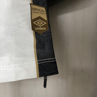 Camisa Santos Fora 2024/25 - Versão Jogador Preto e Branco