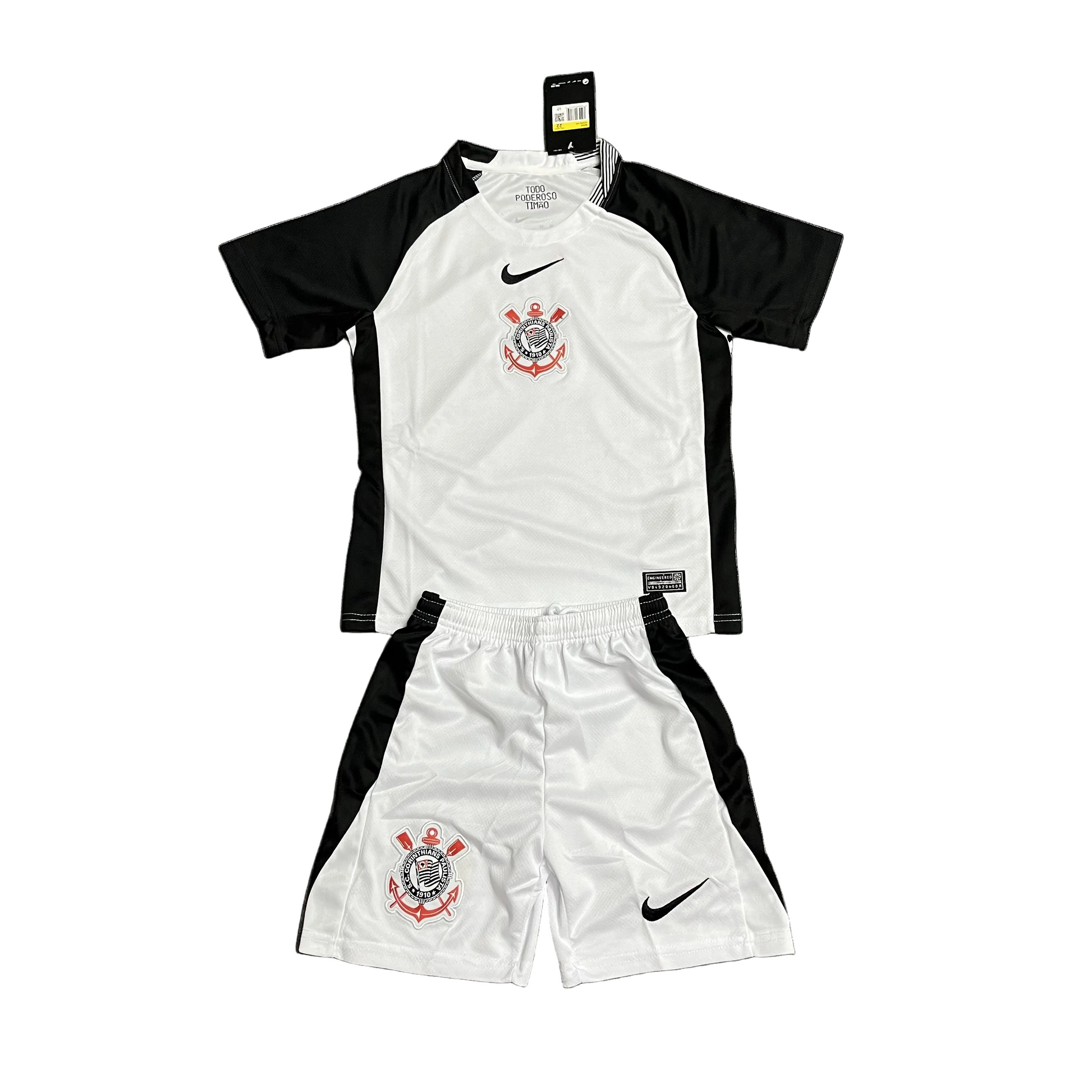 Conjunto Infantil Corinthians Titular 25/26 - Branco