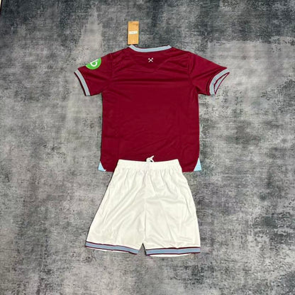 Conjunto West Ham 25/26 - Vermelho e branco