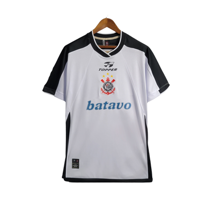 Camisa Corinthians Fora 2000 - Versão Retrô Branca