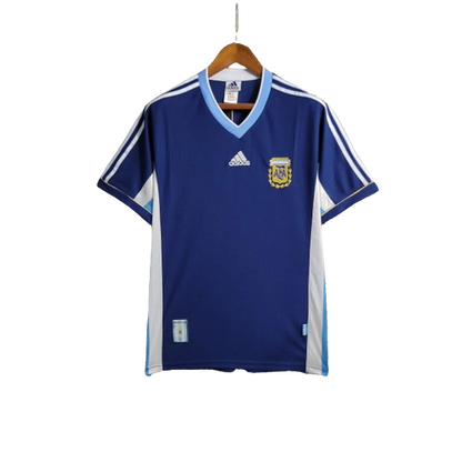 Camisa Retrô Argentina Adidas 1998/99 Masculino Azul Marinho e Branco