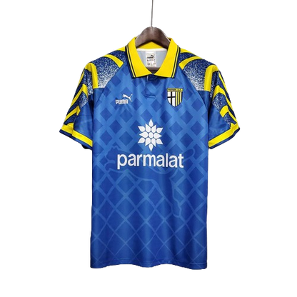 Camisa Retrô Parma Puma 1995/97 Masculino Azul e Amarelo