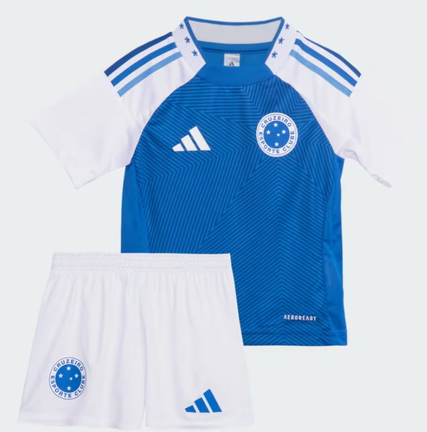 Conjunto Infantil Cruzeiro Titular 25/26 - Azul