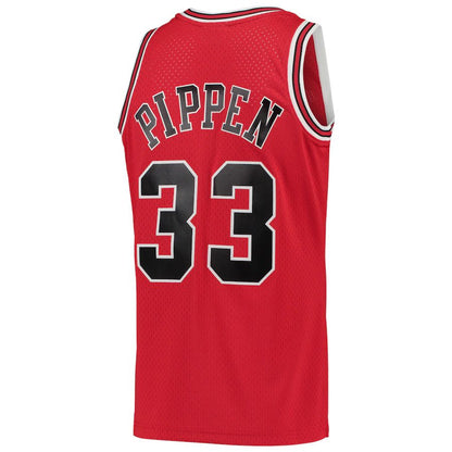 Regata Clássica Mitchell E Ness Chicago Bulls 1997/98 Swingman- Vermelha